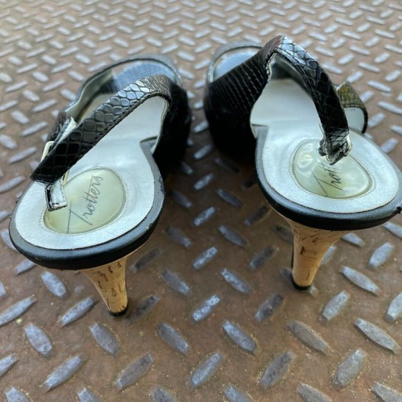 Trotters Lexi Pump - QVC.com Trotters Women Pump Heels Sandal Black Leather Upper Open Toe Shoes Size 9M